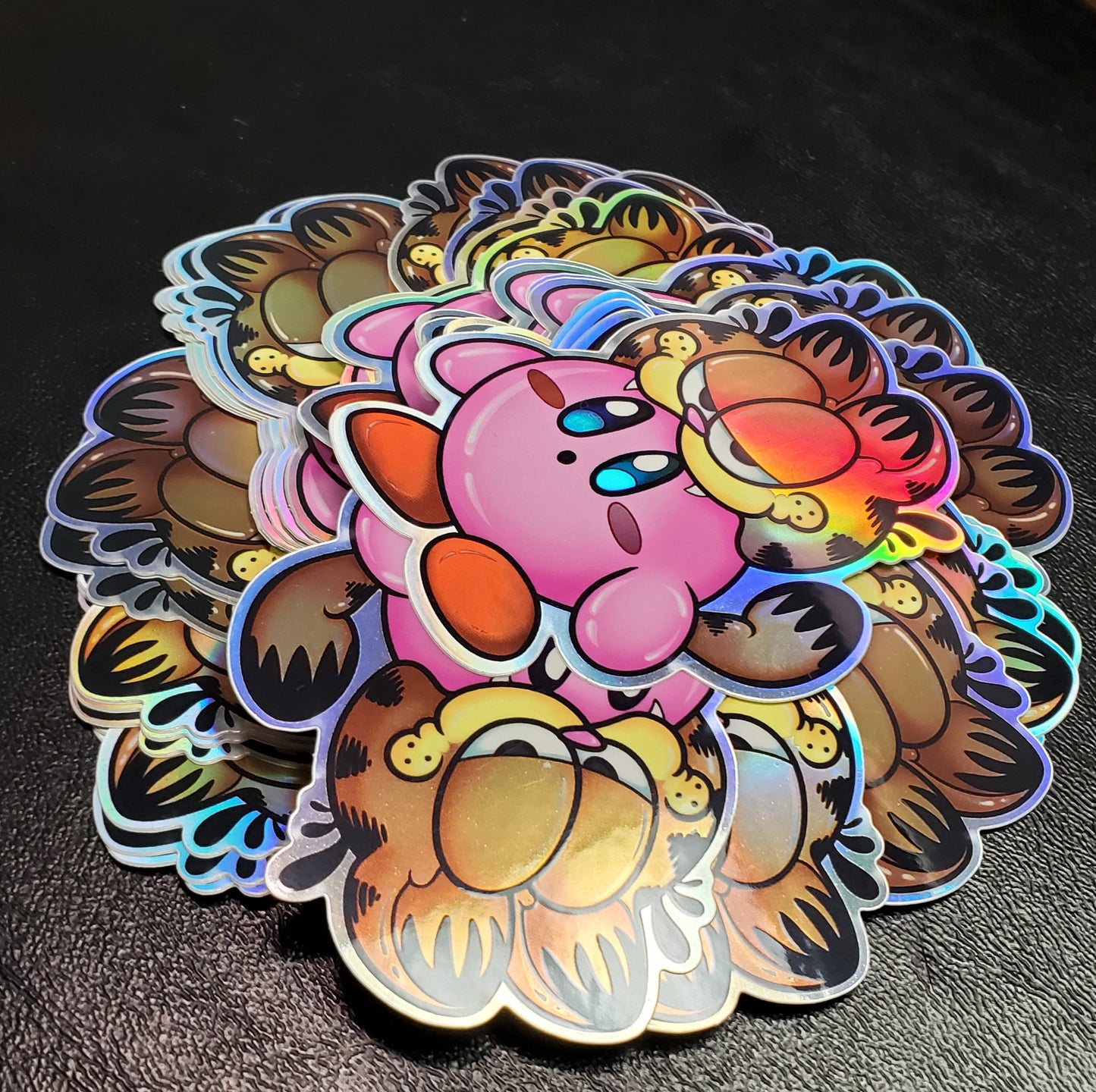 Kirby with Garfield Hat
