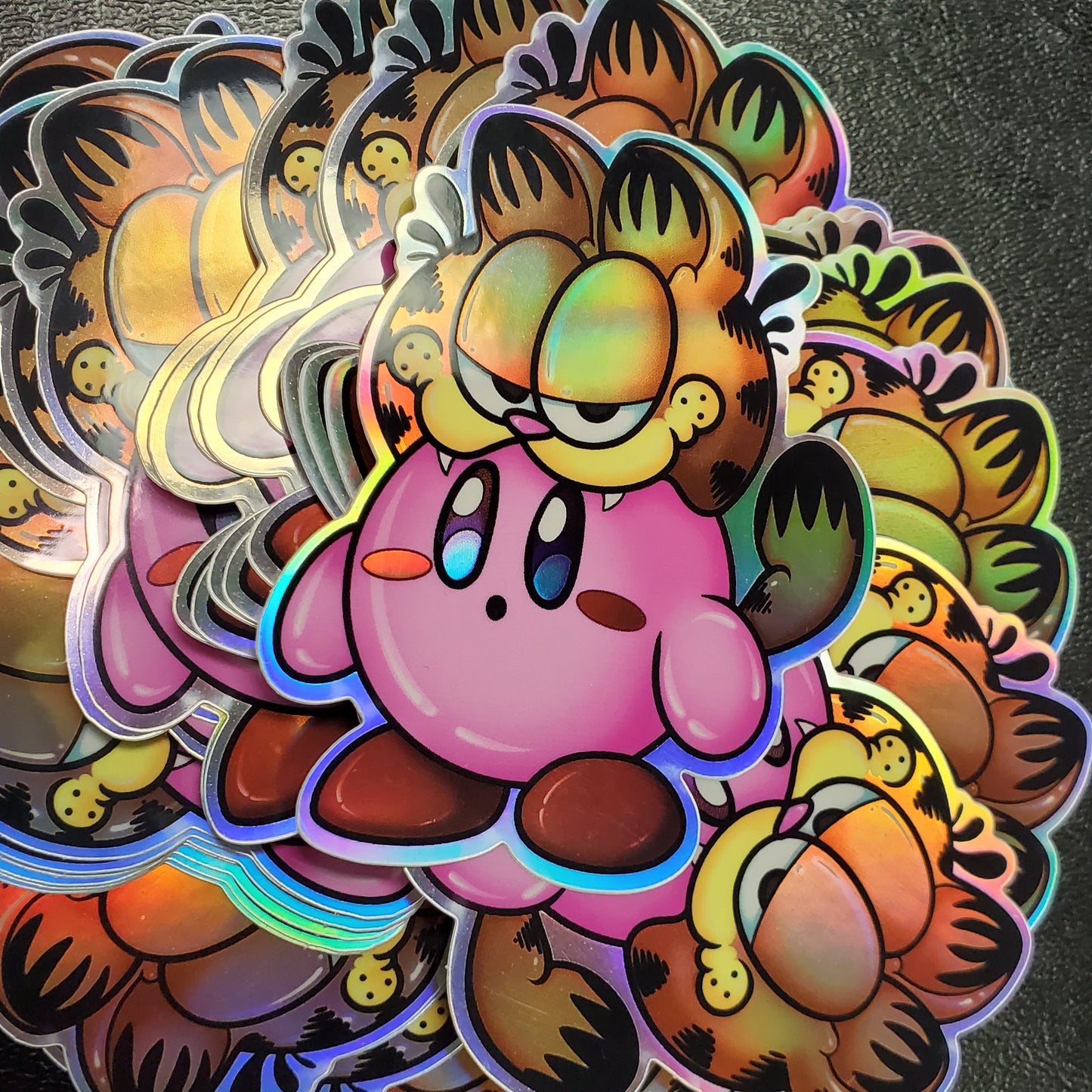 Kirby with Garfield Hat