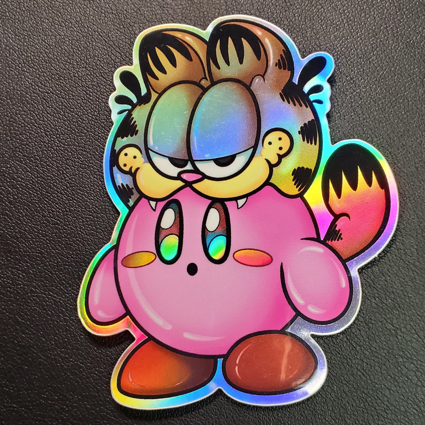 Kirby with Garfield Hat